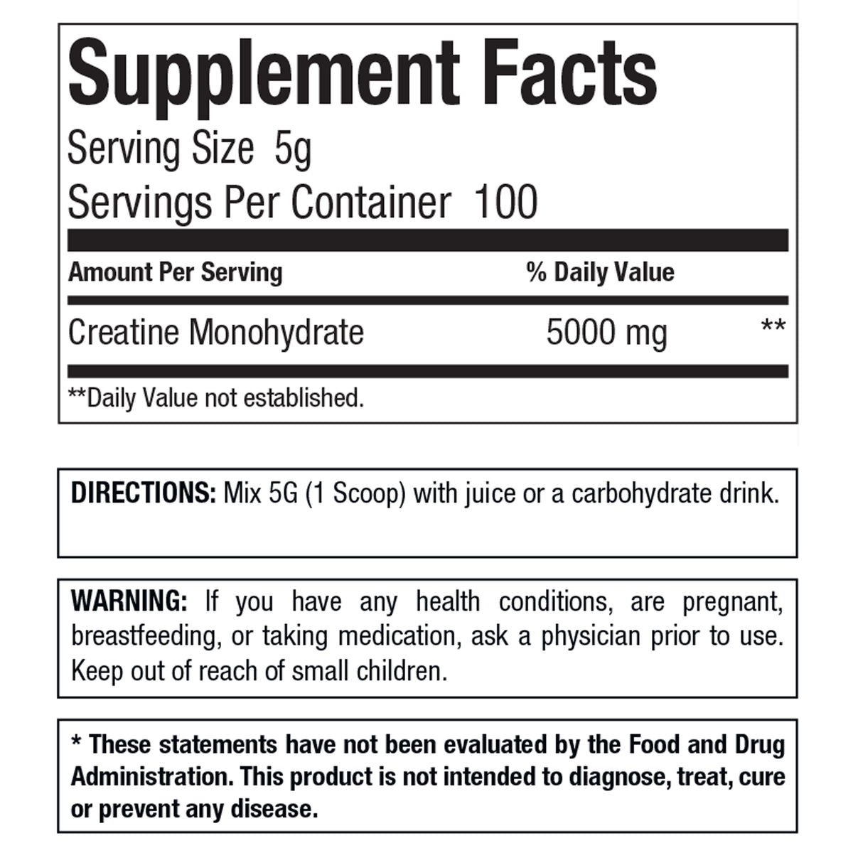 AGL CREATINE MONOHYDRATE A G Labs